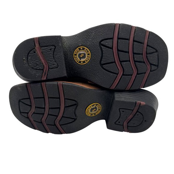 Dan Post Girls Western Boots Square Toe Purple/Brown Leather Size 12D - Picture 9 of 9